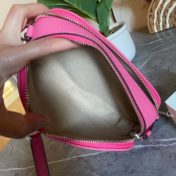 NWT , tory burch mini miller crossbody. Bag 145667 pink love - Picture 6 of 16